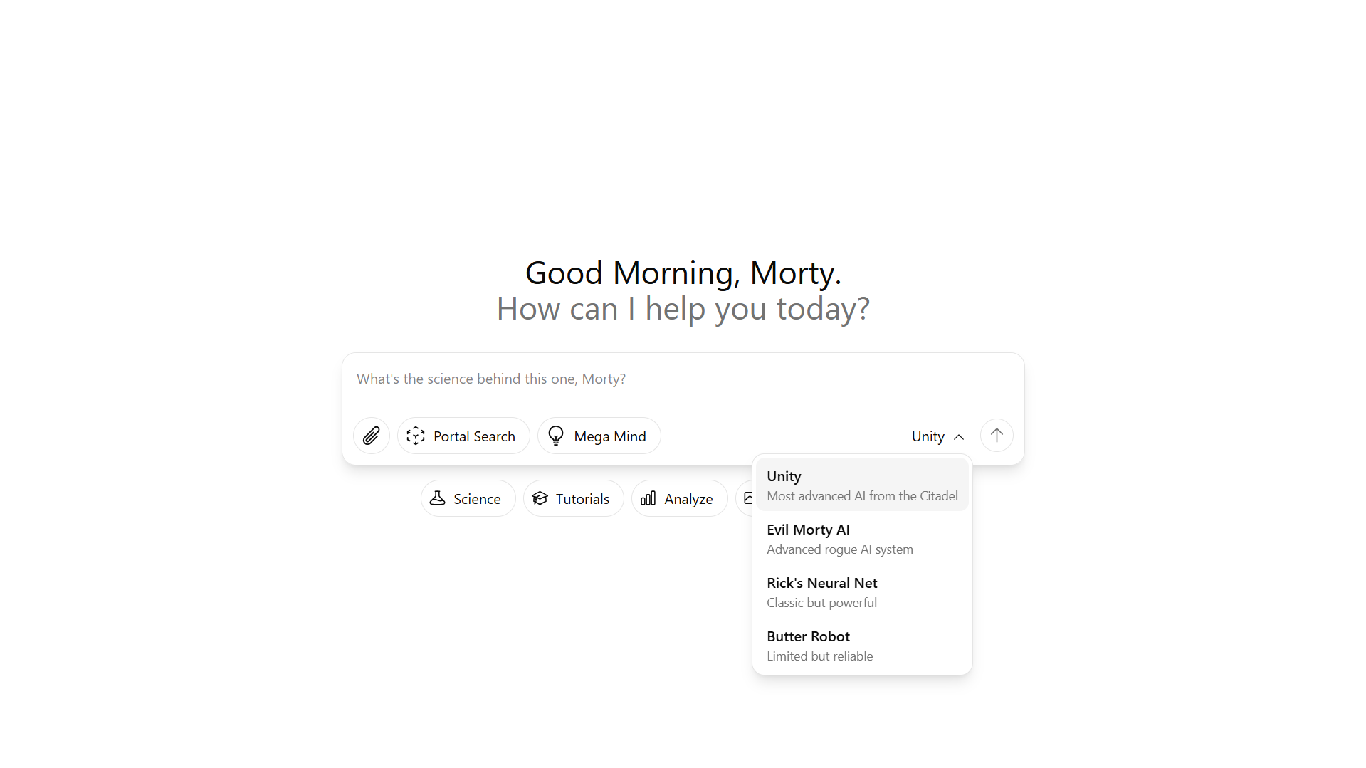 AI Assistant Interface