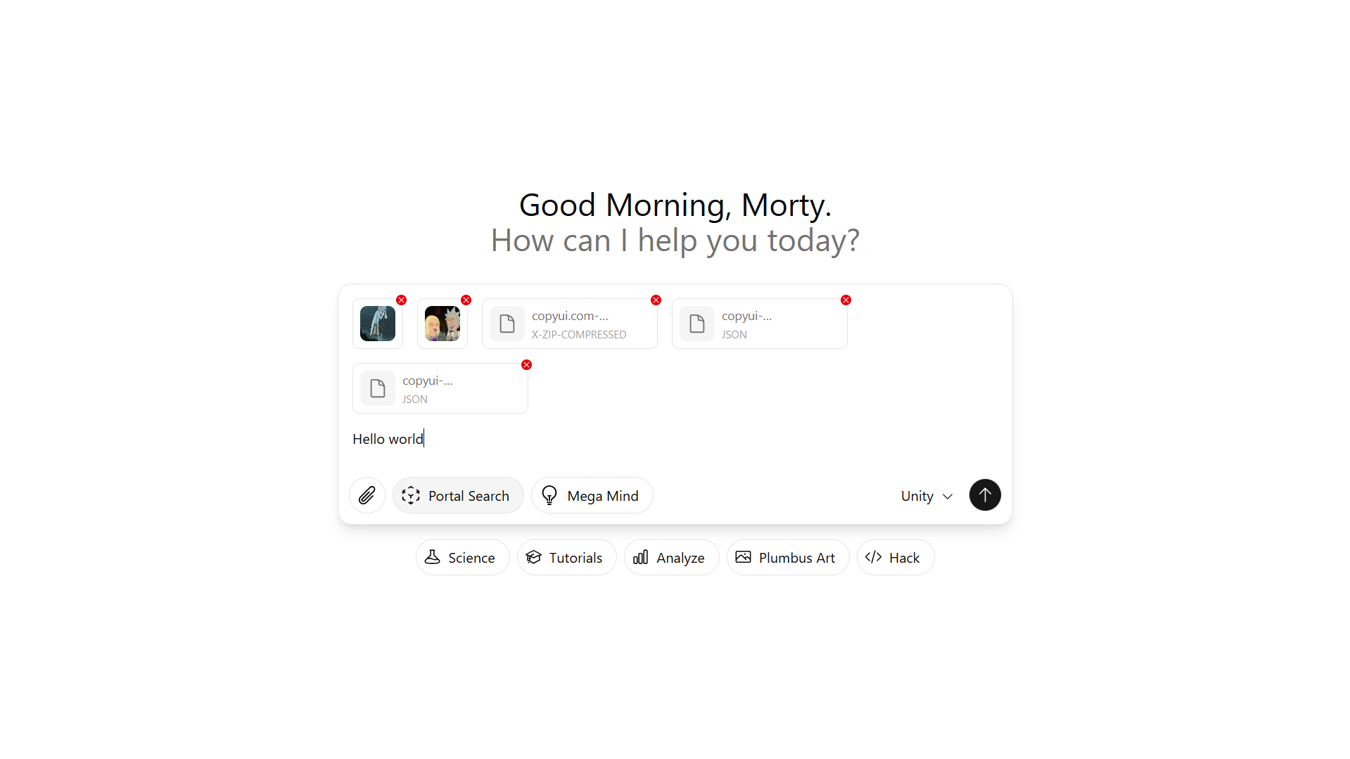 AI Assistant Interface